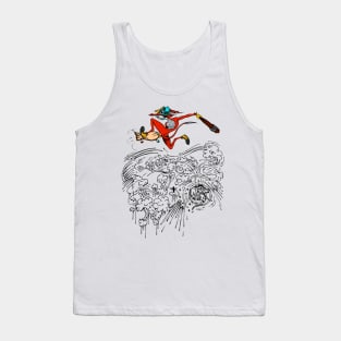 skater fox flying high Tank Top